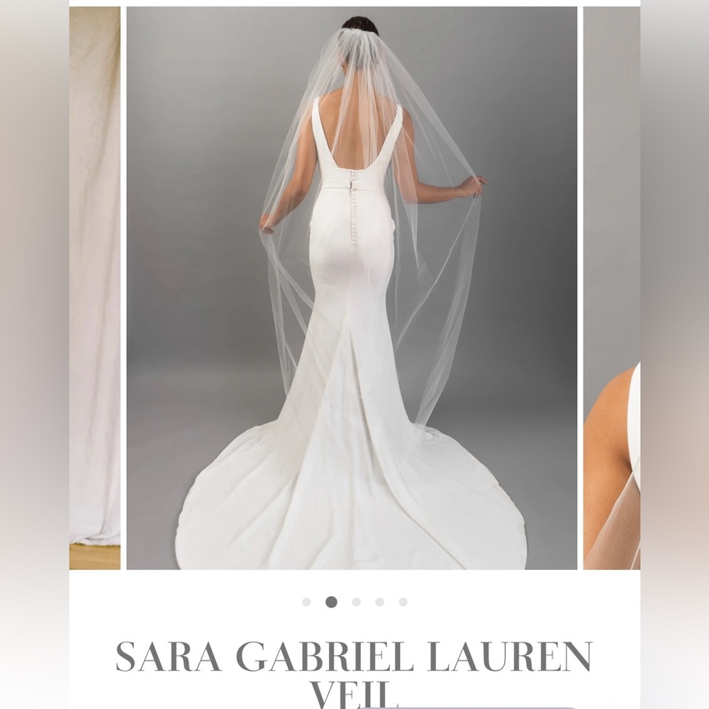 NWT Sara Gabriel wedding veil NEVER USED! Brand new still in box